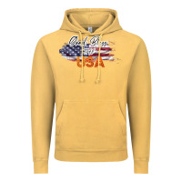 Vintage Mustard God Bless The USA Vintage Hoodie - Bettercallsaul