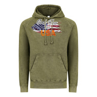 Vintage Olive God Bless The USA Vintage Hoodie - Bettercallsaul