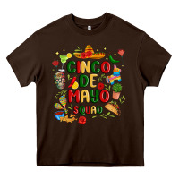 Chocolate Brown cinco de mayo squad Heavy Core Tee - JahusDesignShop