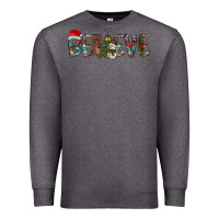 Charcoal Heather Believe Christmas Premium Sweatshirt - CowhideDigitalArt
