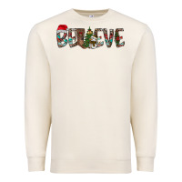 Sandshell Believe Christmas Premium Sweatshirt - CowhideDigitalArt
