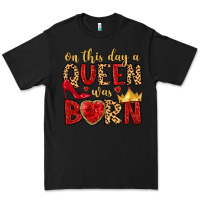 Black on this day a queen was born Premium Tee - MaliasSmallBusiness