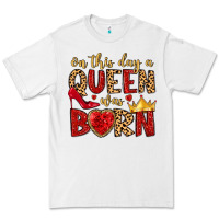 White on this day a queen was born Premium Tee - MaliasSmallBusiness