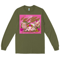 Army Green pigs Long Sleeve Tee - TumblerDesignByShophia