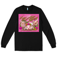 Black pigs Long Sleeve Tee - TumblerDesignByShophia