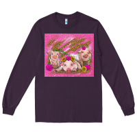 Plum pigs Long Sleeve Tee - TumblerDesignByShophia