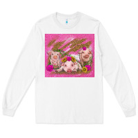 White pigs Long Sleeve Tee - TumblerDesignByShophia