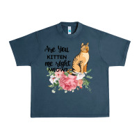 Midnight Navy Are you kitten me right meow Urban Heavy Tee - Bettercallsaul
