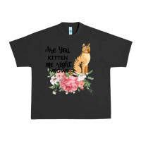Pigment Black Are you kitten me right meow Urban Heavy Tee - Bettercallsaul