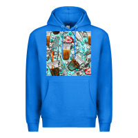 True Royal dentist coffee cups toothpaste and teeth with cowhide seamless pattern Premium Hoodie - BundleAndBundleShop