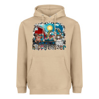 Mushroom Happy Easter Heavyweight Hoodie - CowhideDigitalArt