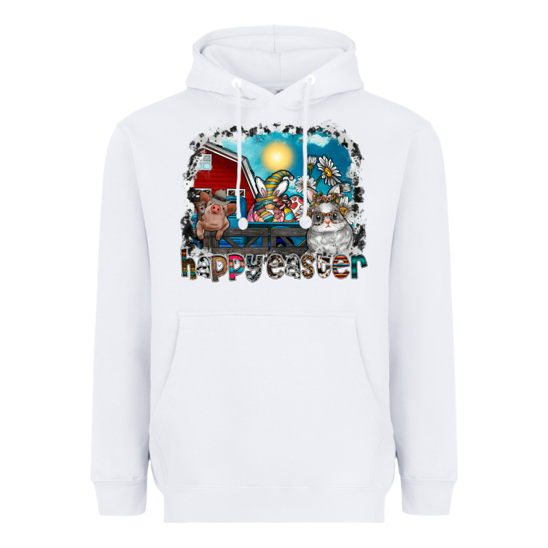 Happy Easter Heavyweight Hoodie by CowhideDigitalArt | Teevron
