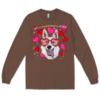 Chestnut valentine's day  white shepherd Long Sleeve Tee - RanaPortraitStore