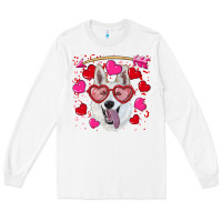 White valentine's day  white shepherd Long Sleeve Tee - RanaPortraitStore