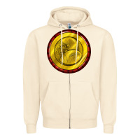 Sandshell american football round earrings Zipper Hoodie - BundleAndBundleShop