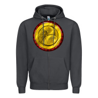 Smoke american football round earrings Zipper Hoodie - BundleAndBundleShop