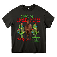 Asphalt giddy up jingle horse pick up your feet Heavy Core Tee - MaliasSmallBusiness