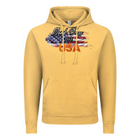 Vintage Mustard God Bless The USA Vintage Hoodie - Bettercallsaul
