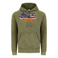 Vintage Olive God Bless The USA Vintage Hoodie - Bettercallsaul