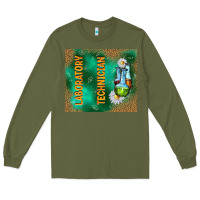 Army Green laboratory technician Long Sleeve Tee - TumblerDesignByShophia