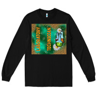 Black laboratory technician Long Sleeve Tee - TumblerDesignByShophia