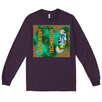 Plum laboratory technician Long Sleeve Tee - TumblerDesignByShophia