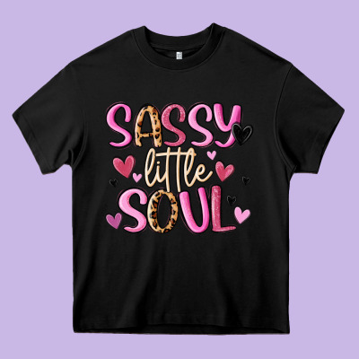 Sassy Little Soul Heavy Core Tee Designed By Maliassmallbusiness