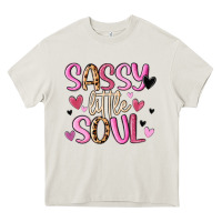 Cream sassy little soul Heavy Core Tee - MaliasSmallBusiness