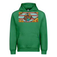 Emerald bucking bronco aztec shape license plate Urban Hoodie - Artiststas