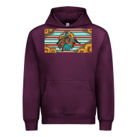 Mauve Wine bucking bronco aztec shape license plate Urban Hoodie - Artiststas