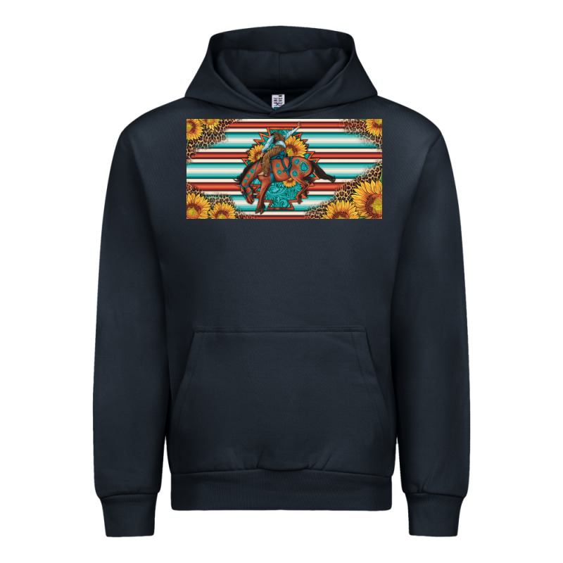Bucking Bronco Aztec Shape License Plate Urban Hoodie by Artiststas | Teevron