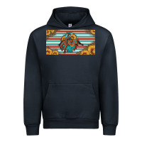 Navy bucking bronco aztec shape license plate Urban Hoodie - Artiststas