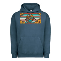 Pigment Midnight Navy bucking bronco aztec shape license plate Urban Hoodie - Artiststas