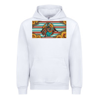 White bucking bronco aztec shape license plate Urban Hoodie - Artiststas