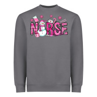 Storm nurse pink christmas Heavyweight Sweatshirt - OliviaCreatesArt