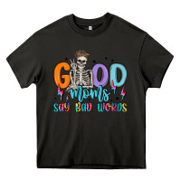 Asphalt good moms say bad words Heavy Core Tee - MaliasSmallBusiness