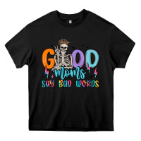 Black good moms say bad words Heavy Core Tee - MaliasSmallBusiness