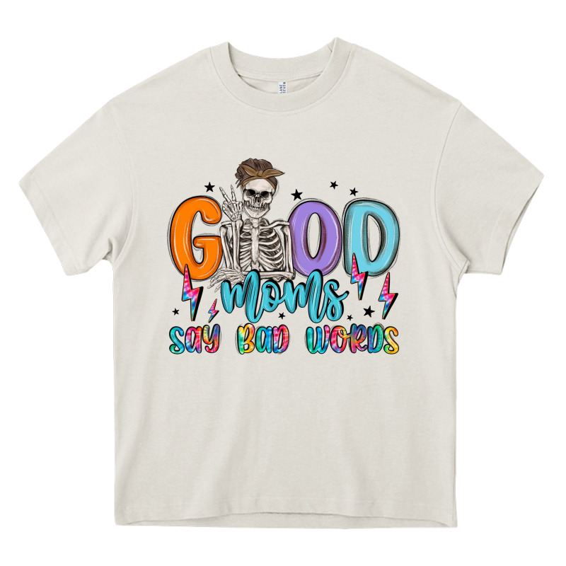 Good Moms Say Bad Words Heavy Core Tee by MaliasSmallBusiness | Teevron