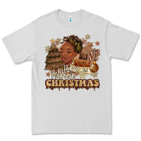 Dove Grey have a melanin christmas  black woman Premium Tee - MaliasSmallBusiness