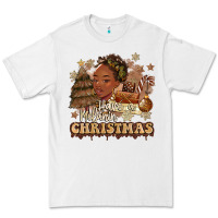 White have a melanin christmas  black woman Premium Tee - MaliasSmallBusiness