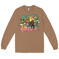 Toasted Coconut Busy doing Cowgirl shit Long Sleeve Tee - HowdyJamesFarm