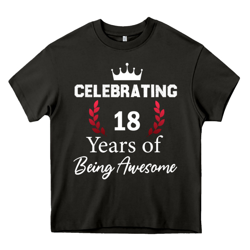 18 Years Of Being Awesome, 18 Year Old Birthday Gi Heavy Core Tee by tuanDangUi | Teevron