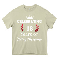 Mossy 18 years of being awesome, 18 year old birthday gi Heavy Core Tee - tuanDangUi