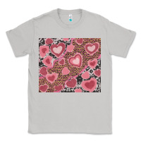 Moon Dust valentine's day hearts with leopard and cowhide Classic Tee - RanaPortraitStore