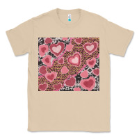 Mushroom valentine's day hearts with leopard and cowhide Classic Tee - RanaPortraitStore