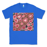 True Royal valentine's day hearts with leopard and cowhide Classic Tee - RanaPortraitStore