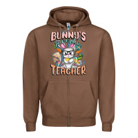 Chestnut Bunny's Favorite Teacher Easter Day Zipper Hoodie - FaDigitalArtStudio