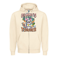 Sandshell Bunny's Favorite Teacher Easter Day Zipper Hoodie - FaDigitalArtStudio