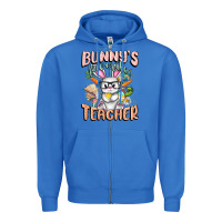 True Royal Bunny's Favorite Teacher Easter Day Zipper Hoodie - FaDigitalArtStudio