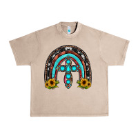 French Oak cross rainbow Urban Heavy Tee - JahusDesignShop